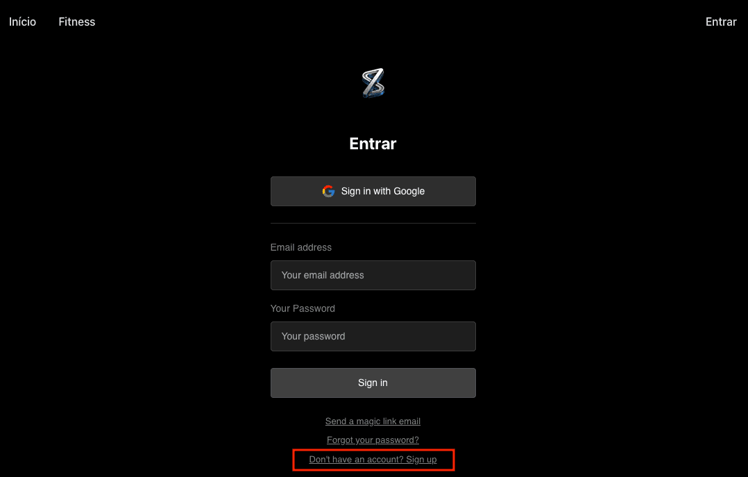 Student signup process