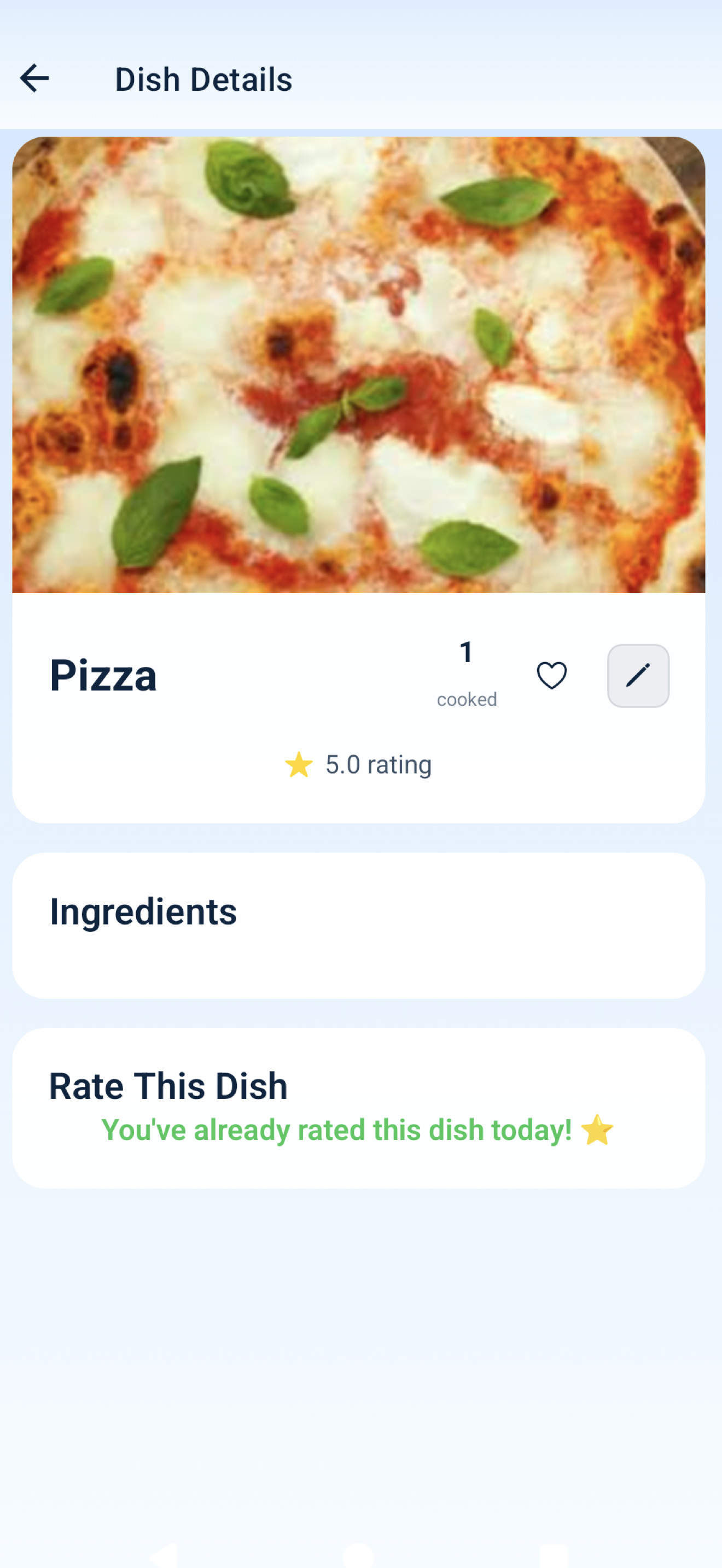Add Meal Screenshot